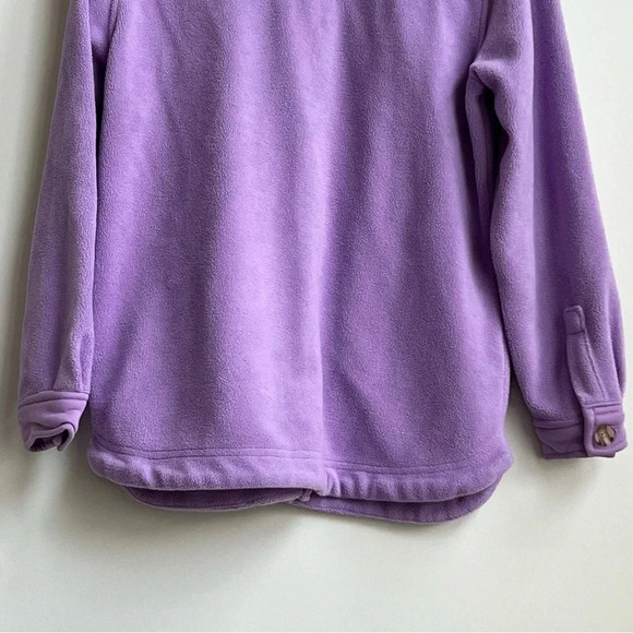 Blank NYC Fleece Shacket Plush Cozy Soft Purple Shacket Shirt Jacket Size Small - Picture 10 of 12